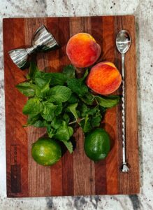 Non-Alcoholic Peach Mint Julep: The 1800s New Orleans Tradition